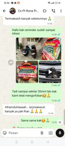 Testimonial Papan Bunga rancamanyar